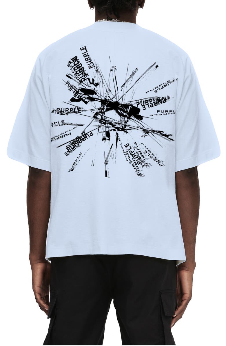 PURPLE BRAND Graphic Oversized Cotton T-Shirt, Alternate, color, Blue