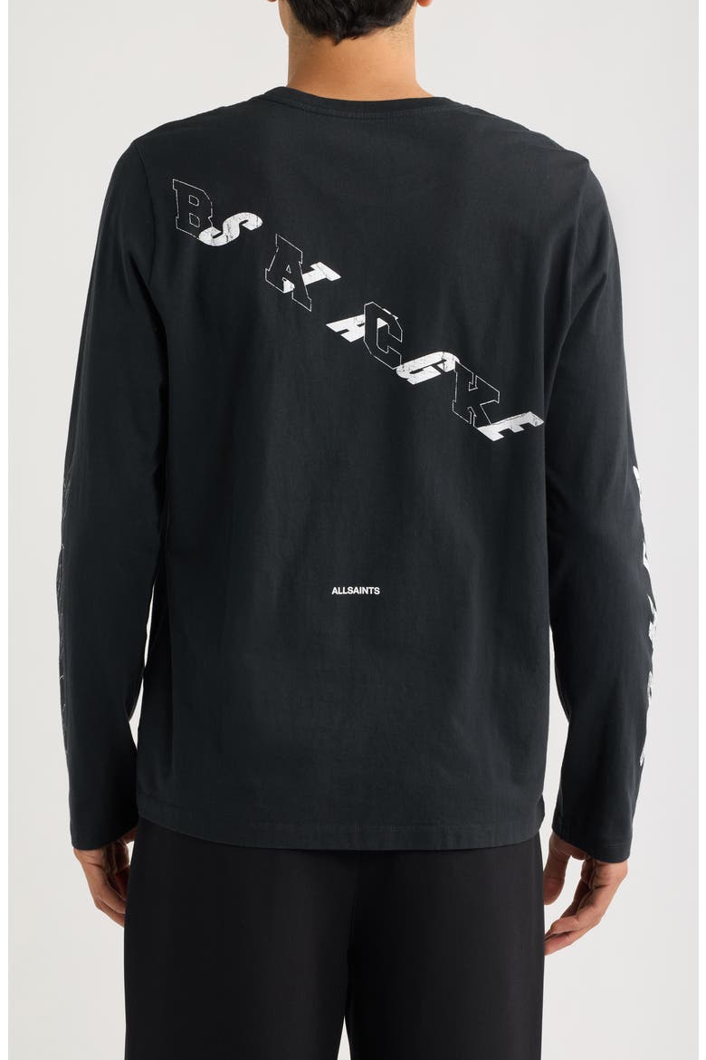 Upstaged Long Sleeve Organic Cotton T-Shirt, Alternate, color, WASHED BLACK