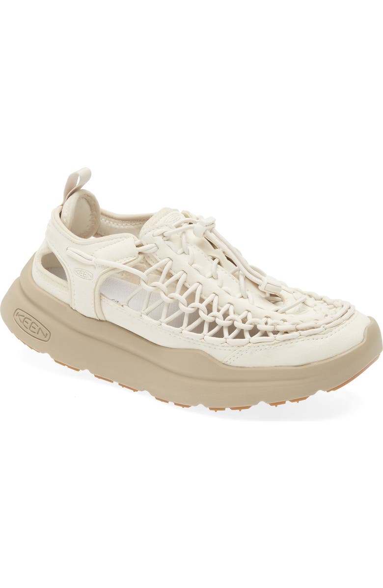 KEEN Uneek Hiking Platform Sneaker Sandal, Main, color, Birch/ Plaza Taupe