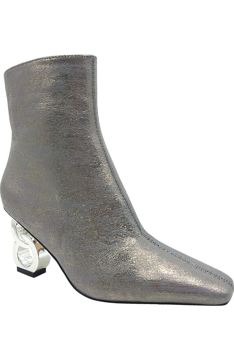 NINETY UNION Roxy Pebbled Ankle Boot, Main, color, Pewter