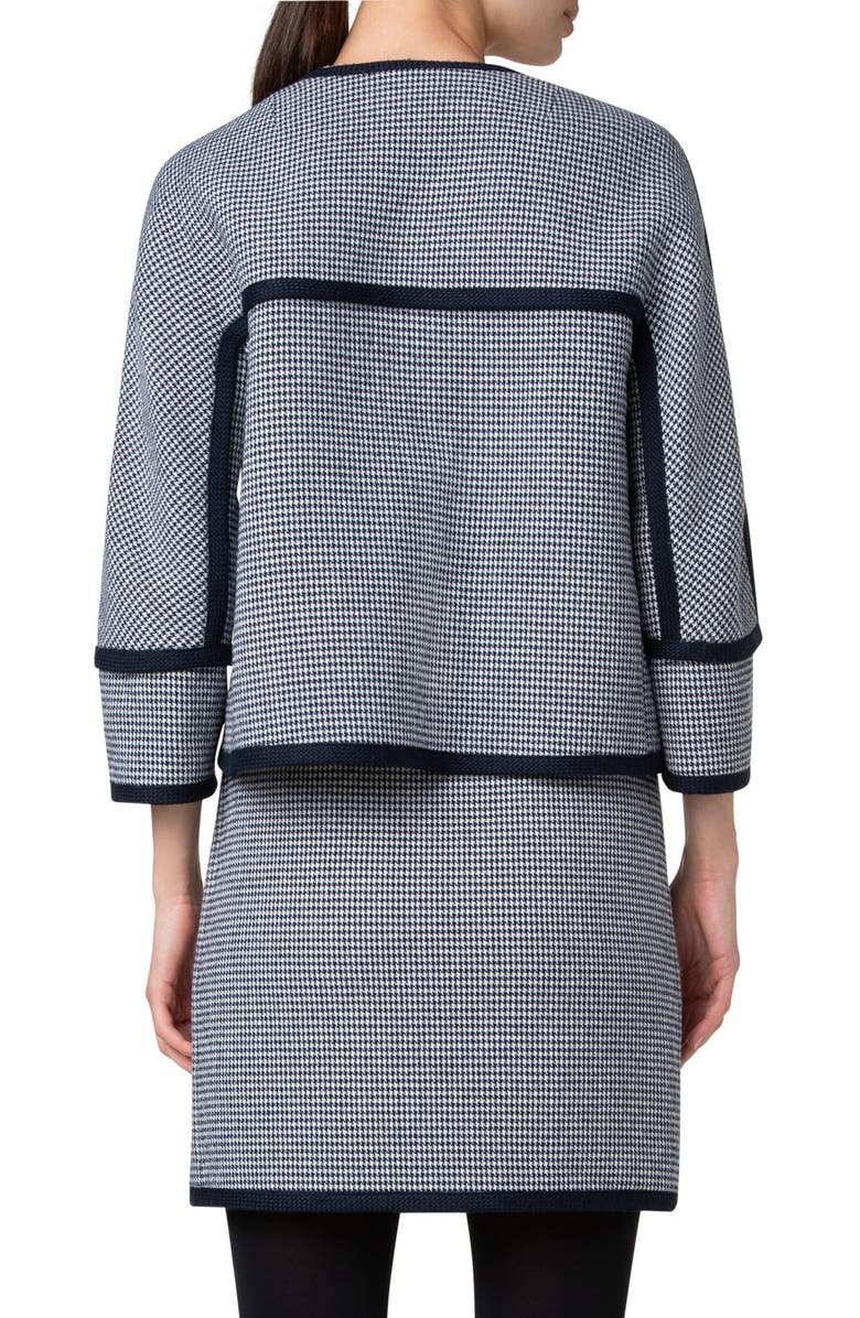 Akris punto Houndstooth Double Face Jacket, Alternate, color,