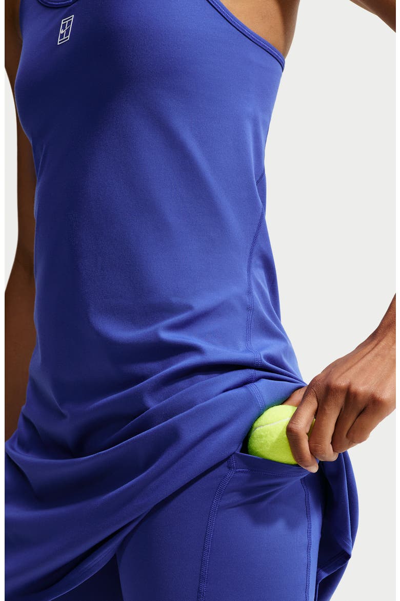 NikeCourt Advantage Dri-FIT Tennis Dress, Alternate, color, OLD ROYAL/ WHITE