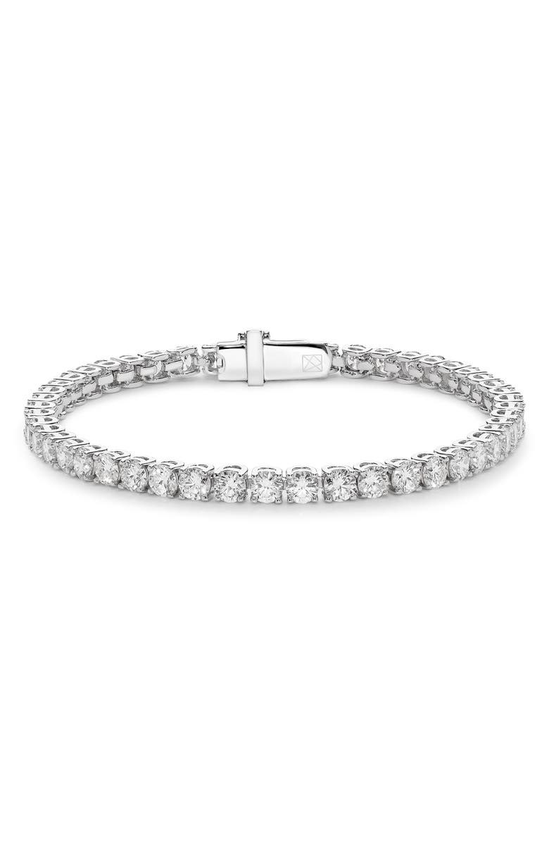 LIGHTBOX 7.2-Carat Lab Grown Diamond Tennis Bracelet, Main, color, 