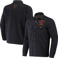 Darius Rucker Collection by Fanatics Men's Darius Rucker Collection by Fanatics Black San Francisco Giants Ringstop Full-Snap Shacket