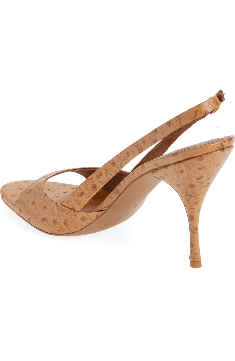 Jeffrey Campbell Triomphe Slingback Sandal, Alternate, color, Tan Ostrich