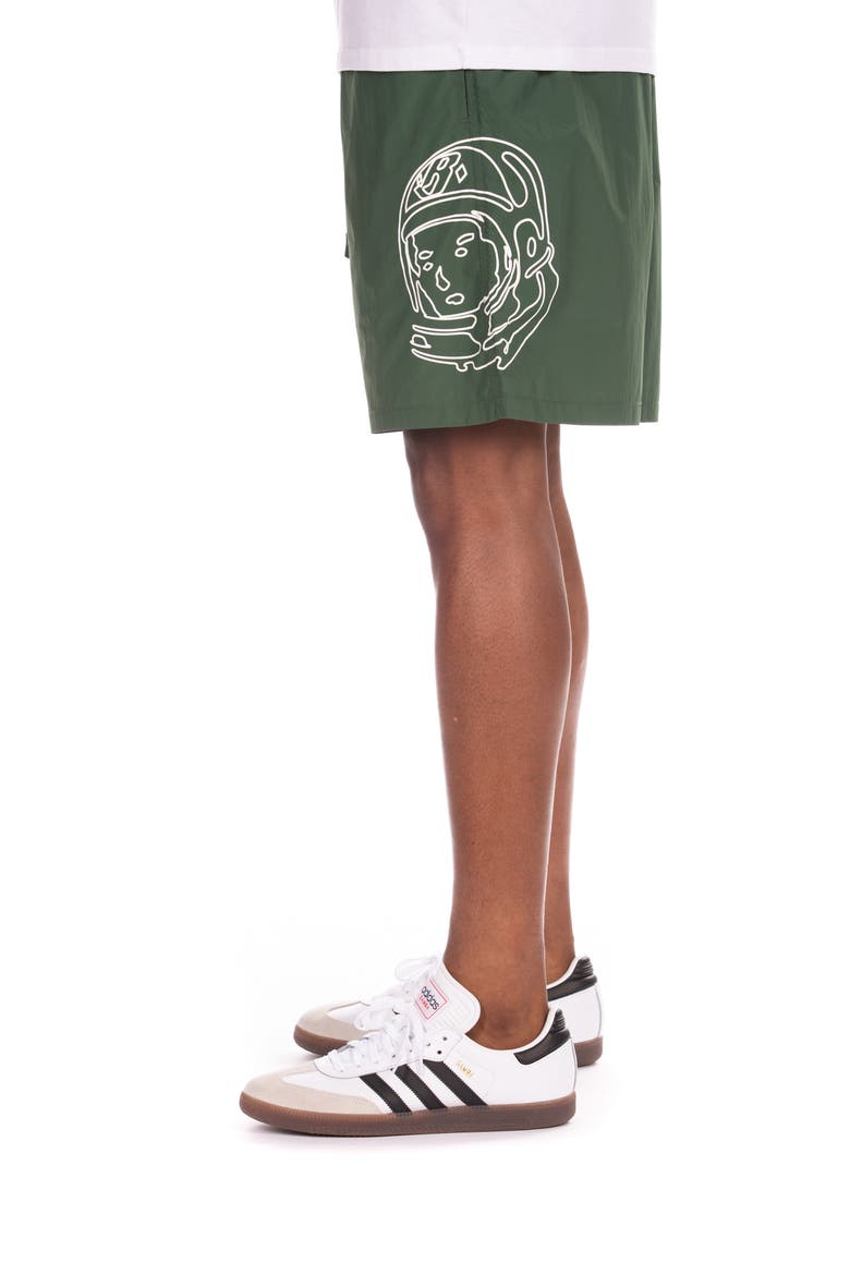 BB Helmet Nylon Drawstring Shorts, Alternate, color, GREENER PASTURES