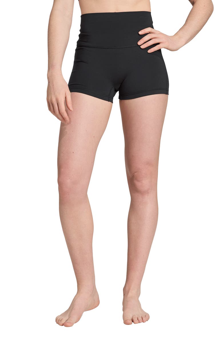 adidas All Me Sculpt Booty Shorts, Main, color, Black/ Black