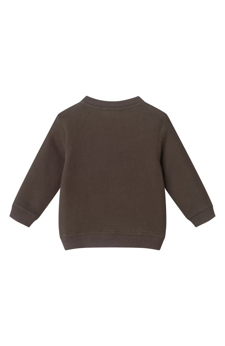 Andy & Evan Christmas Truck Appliqué Sweatshirt & Joggers Set, Alternate, color, Grey Truck