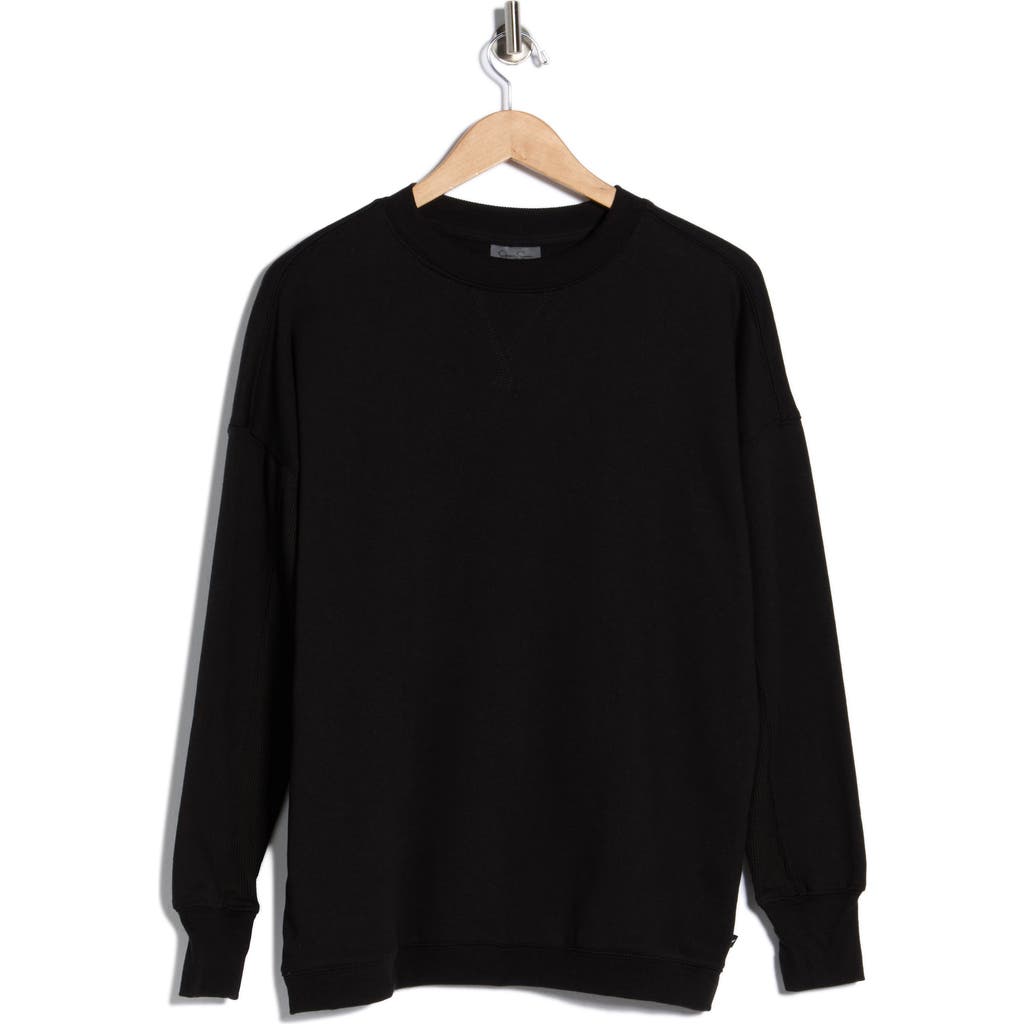 Jessica Simpson Fleece Crewneck Pullover In Gray