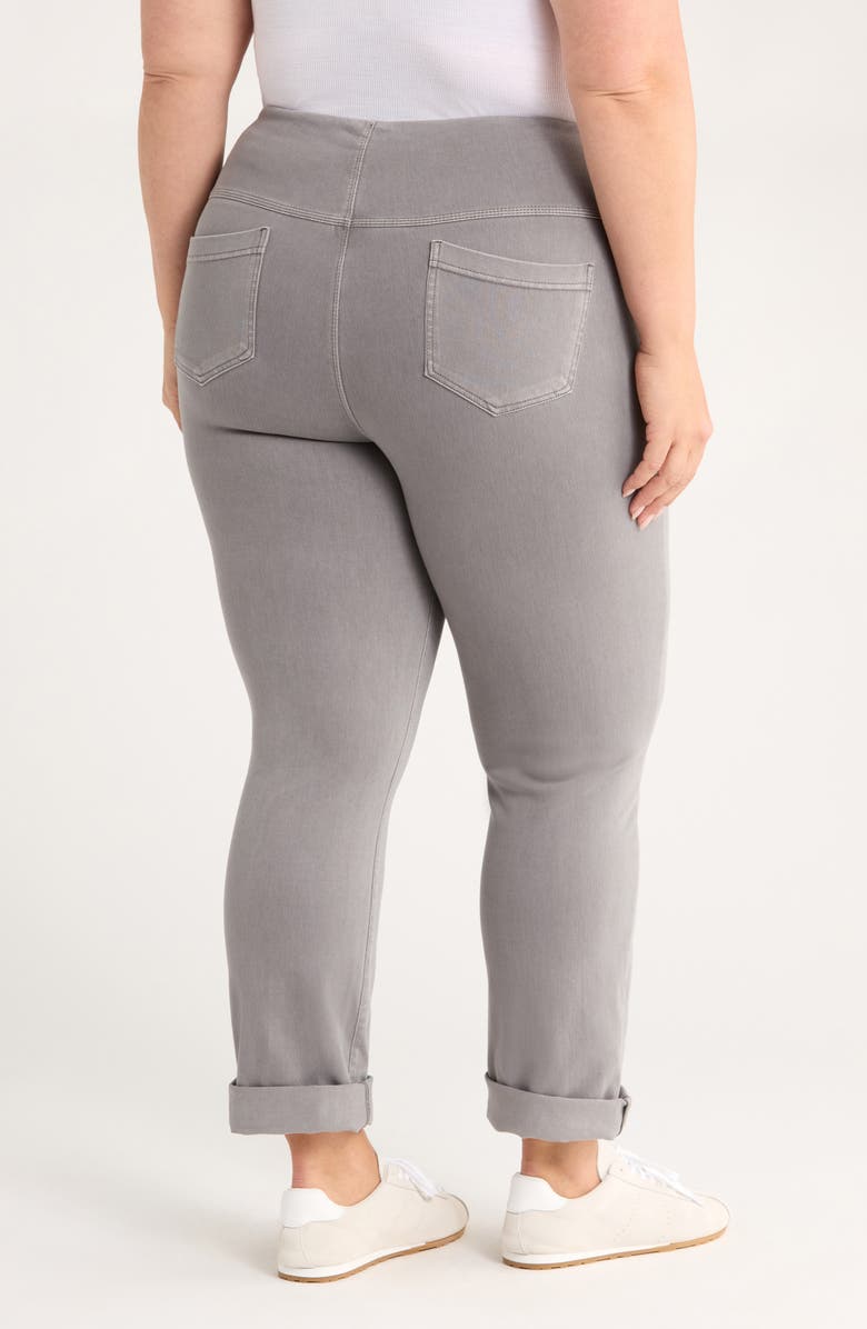 Lysse 'Lyssentials High Rise Boyfriend Denim Leggings, Alternate, color, Antique Wash Dark Gray