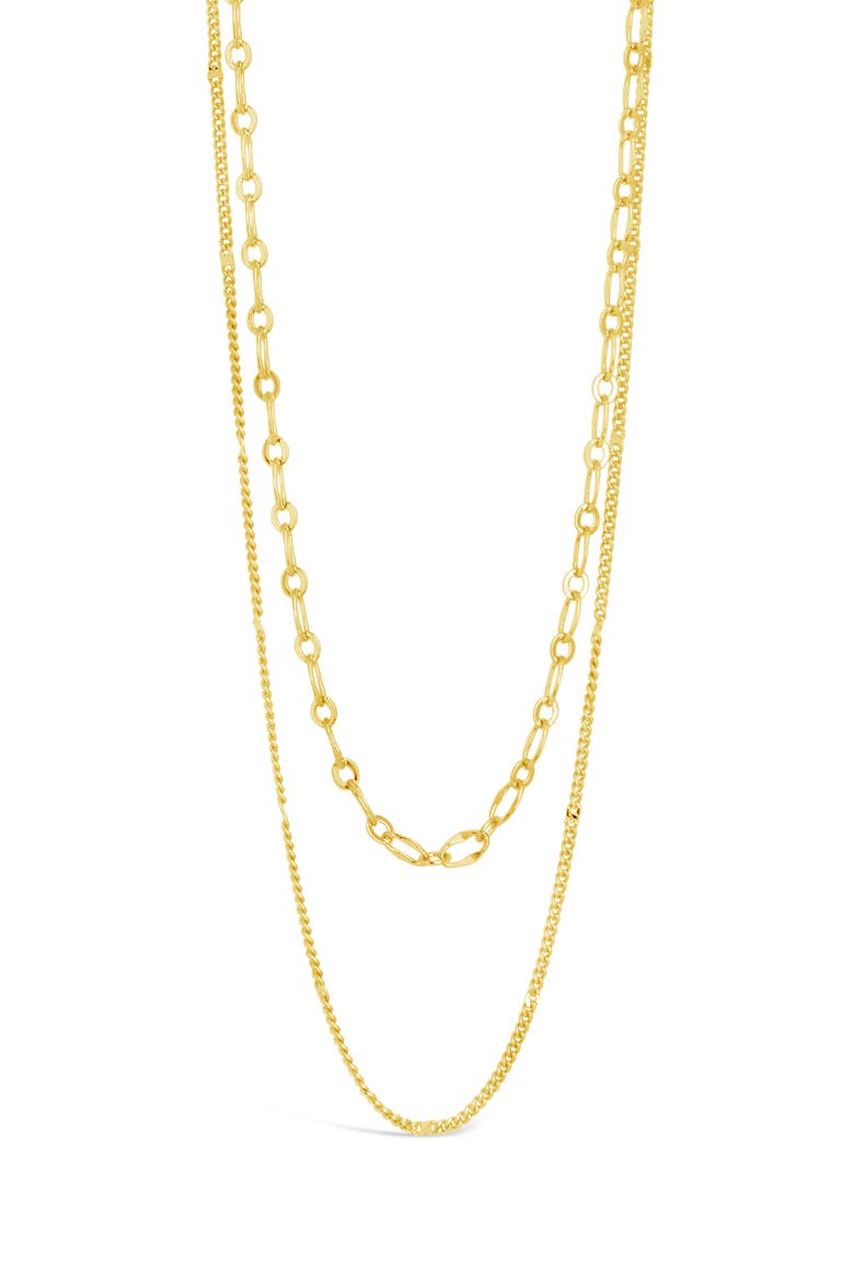 Serenity Layered Necklace, Main, color, GOLD