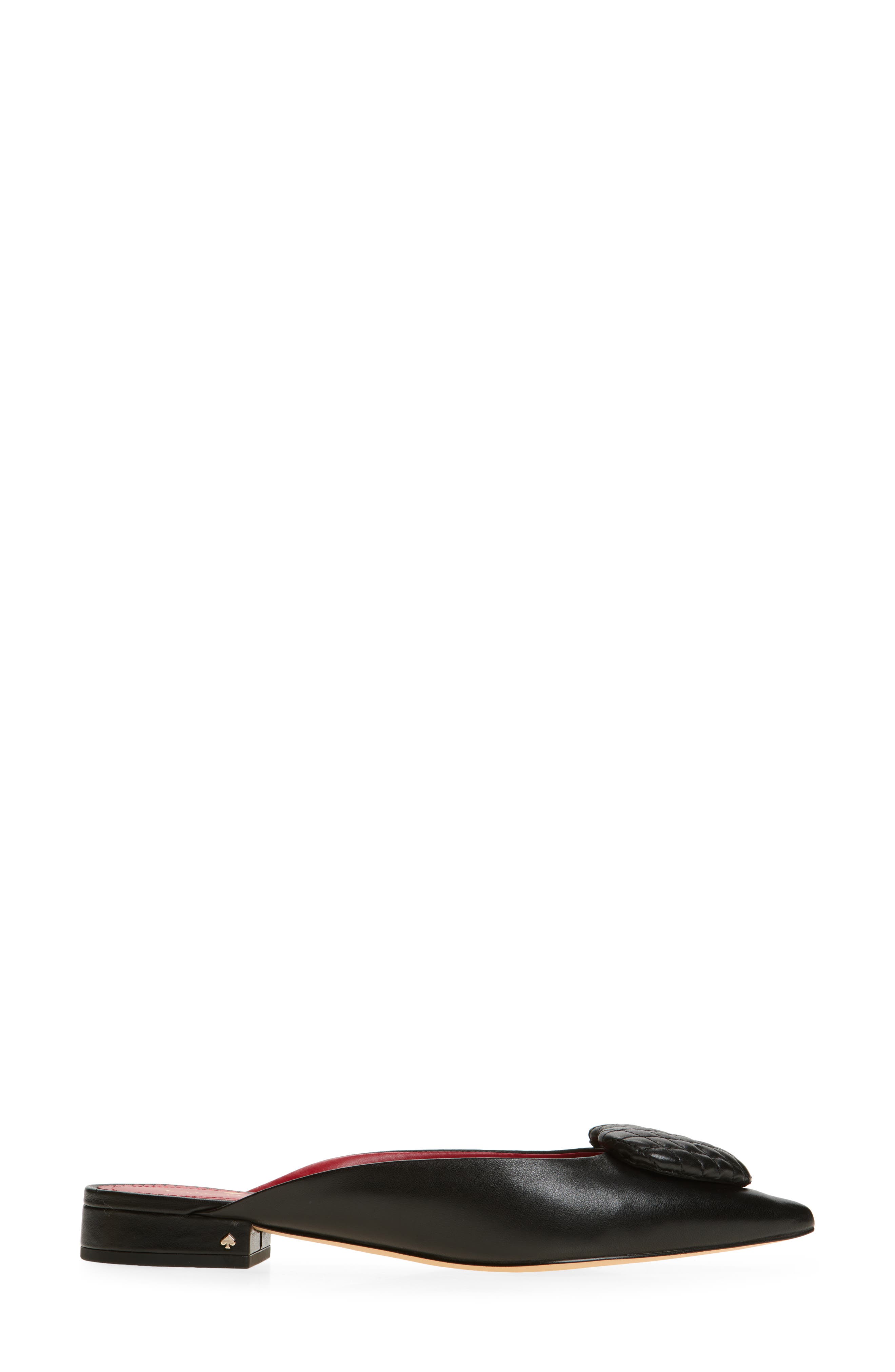 Kate Spade New York zola heart mule, Alternate, color, Black
