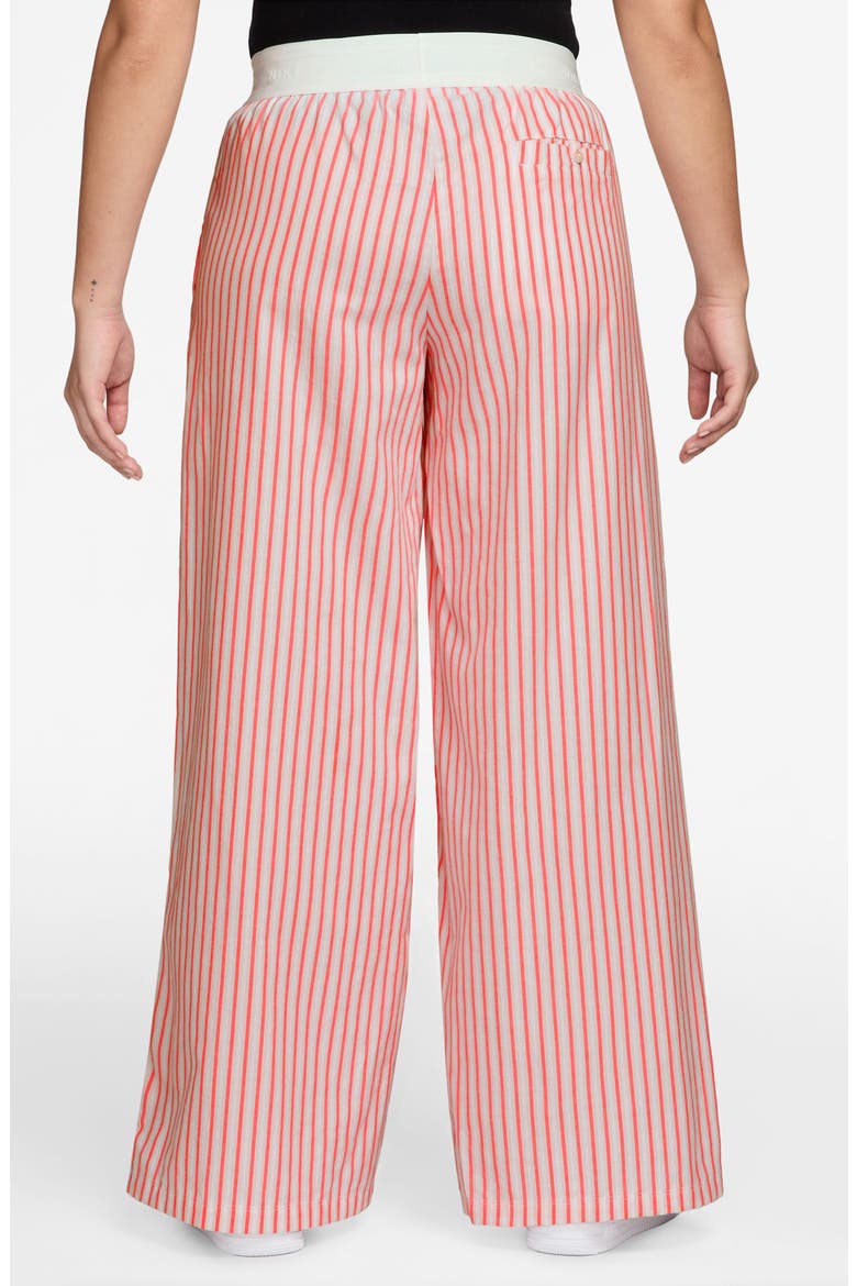 Offline Cotton Poplin Wide Leg Pants, Alternate, color, SEA CORAL/ LIGHT BONE