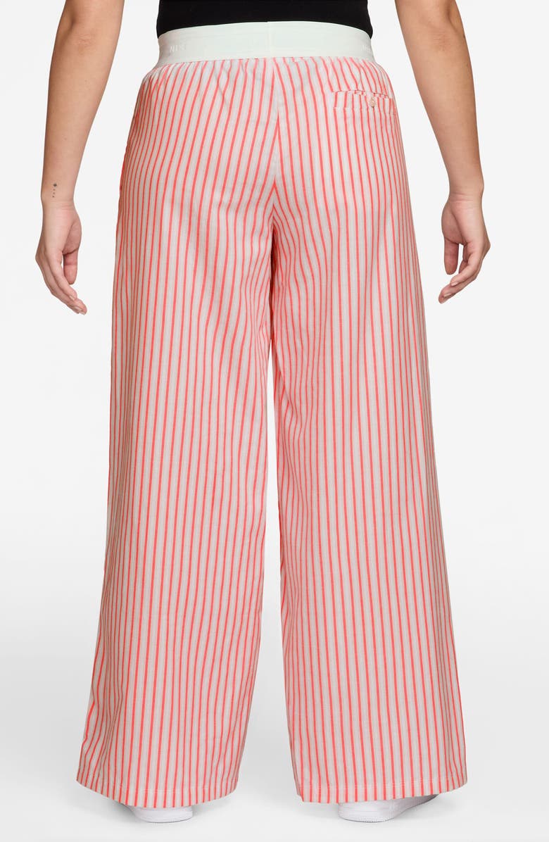 Nike Offline Cotton Poplin Wide Leg Pants, Alternate, color, Sea Coral/ Light Bone