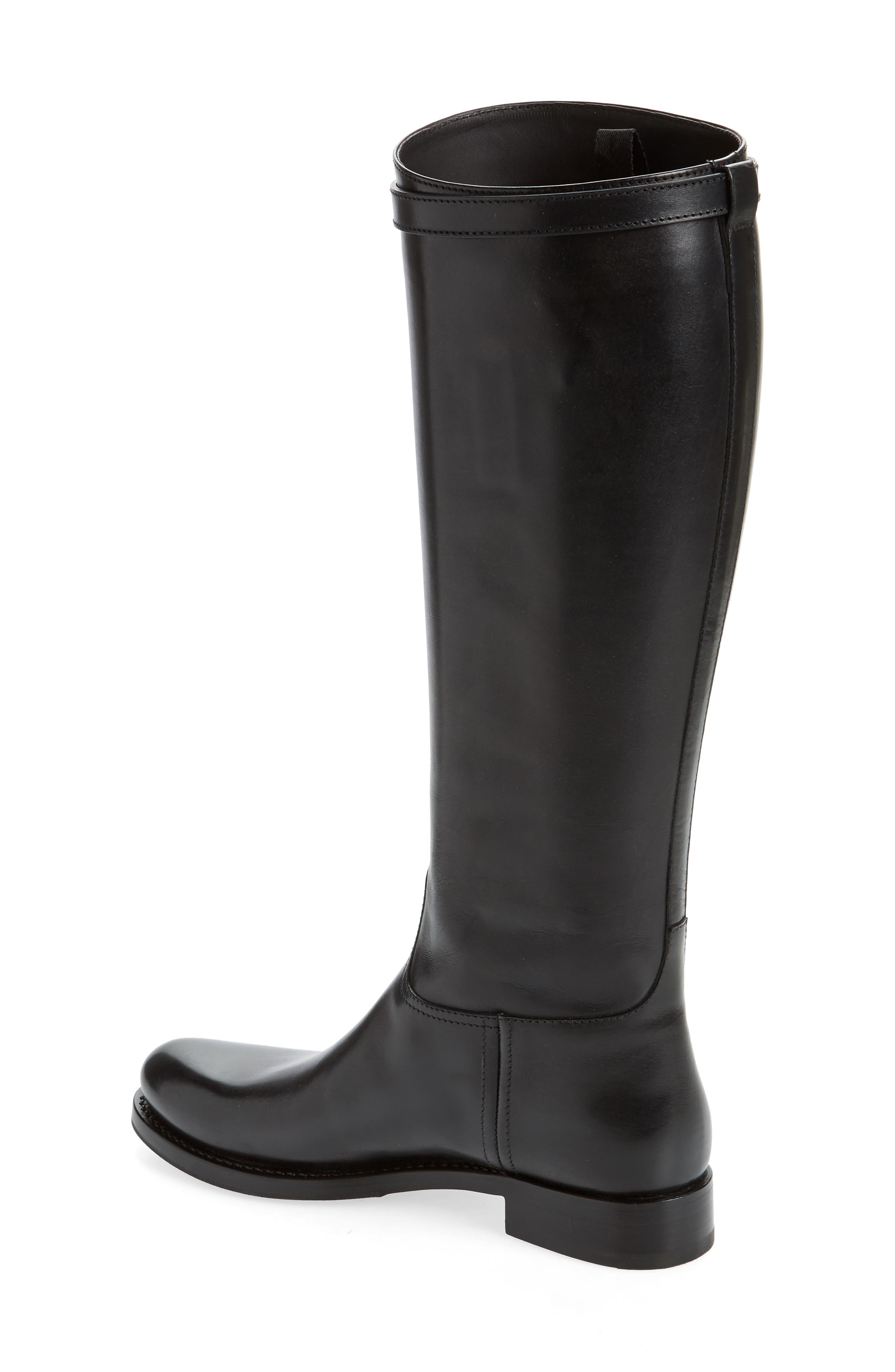 Prada Knee High Riding Boot, Alternate, color, 