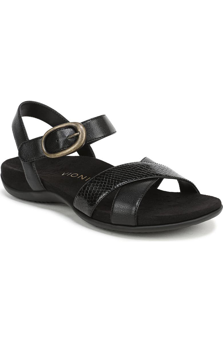 Vionic Ramsey Sandal, Main, color, Black