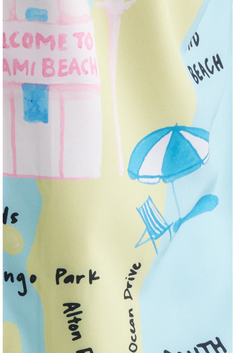 Collins Ave Weekend Camp Shirt, Alternate, color, BLUE