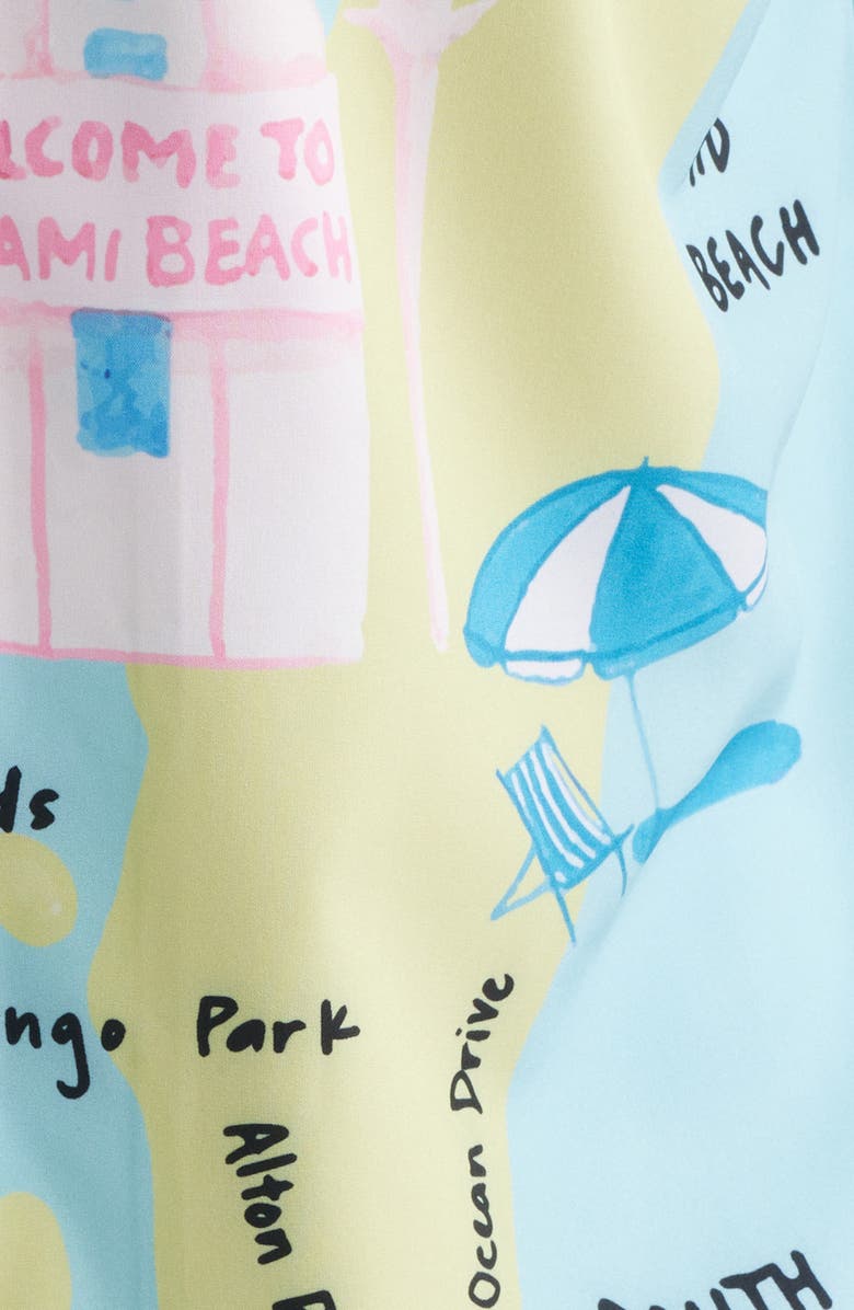 MAVRANS Collins Ave Weekend Camp Shirt, Alternate, color, Blue