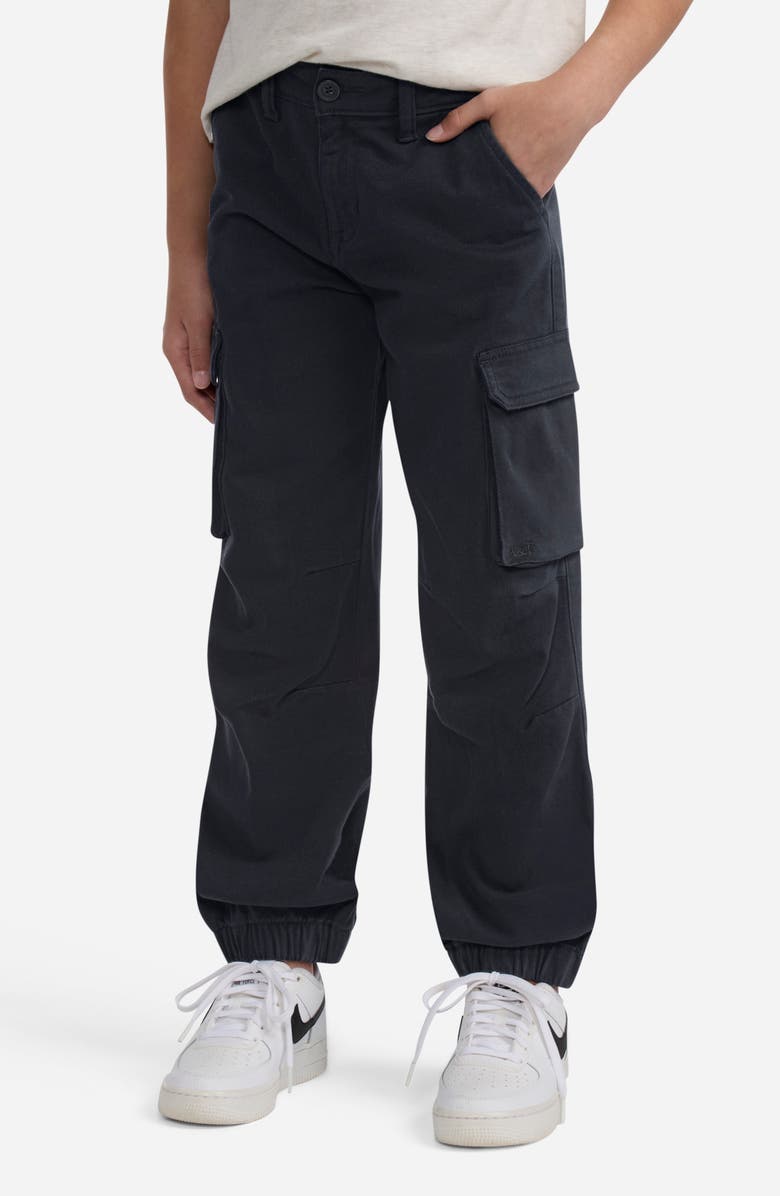 abercrombie kids Kids' Elevated Cargo Joggers, Alternate, color, Black