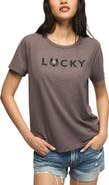 Lucky Brand Lucky Horseshoe Appliqué T-Shirt