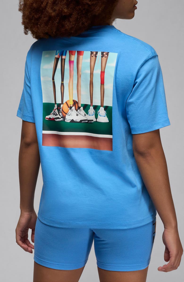 Jordan x Darien Birks Artist Series Cotton Graphic T-Shirt, Alternate, color, 