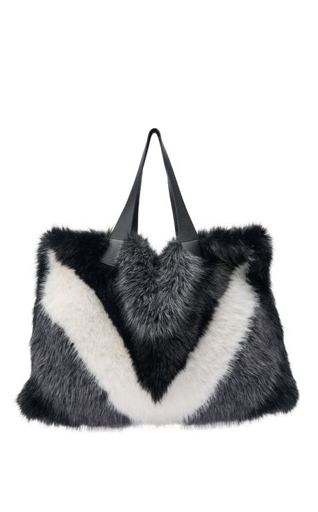 Confidante Faux Fur Handbag