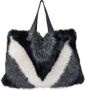 AZALEA WANG Confidante Faux Fur Handbag