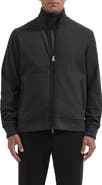 Bugatchi Full Zip Mock Neck Cardigan