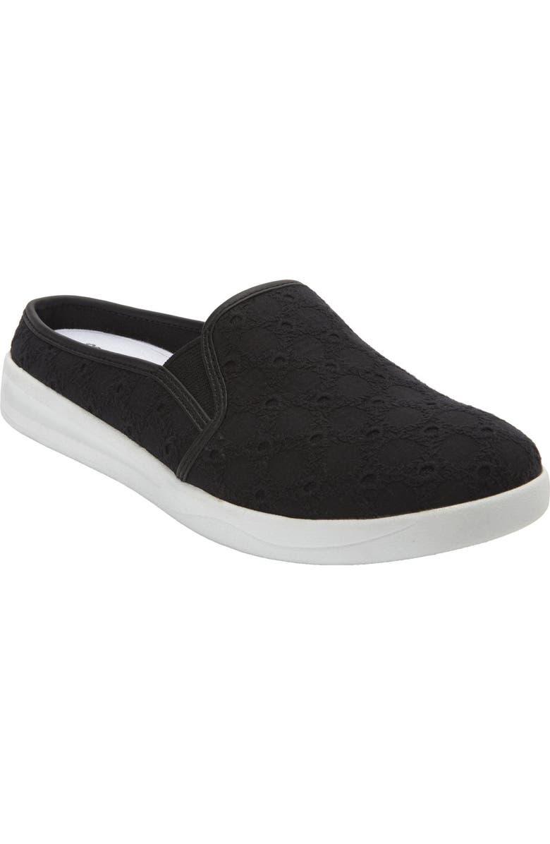 Comfortview The Camellia Slip On Sneaker Mule, Main, color, Black