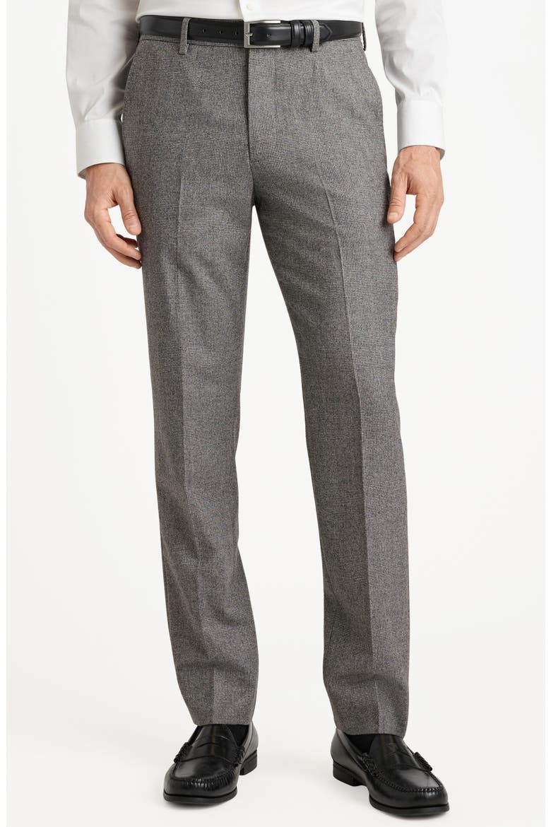 Jetsetter Italian Wool Dress Pants, Main, color, GREY PRINCE OF WALES