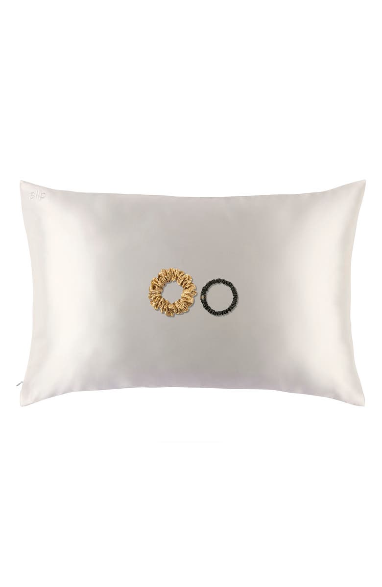 slip The Medusa Pure Silk Pillowcase & Scrunchies Set USD $108 Value, Main, color, Medusa