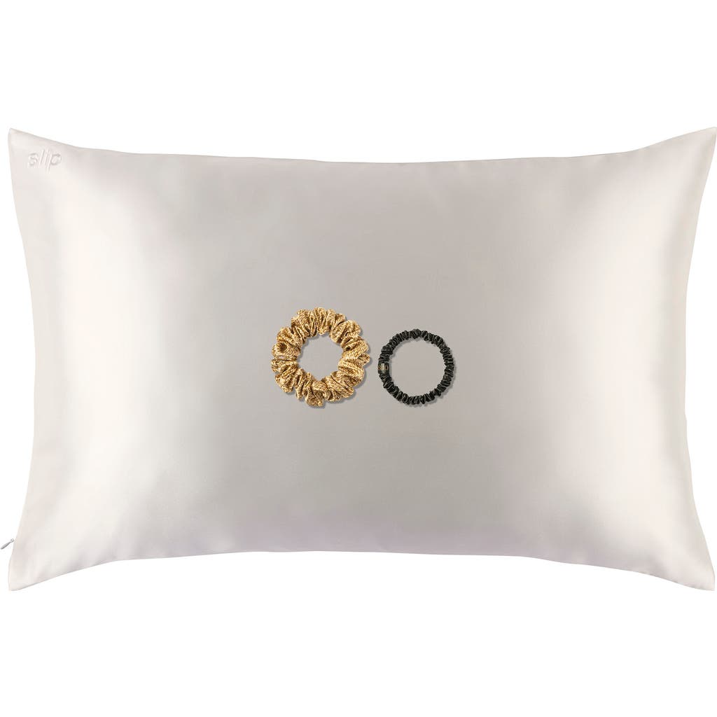 slip The Medusa Pure Silk Pillowcase & Scrunchies Set USD $108 Value