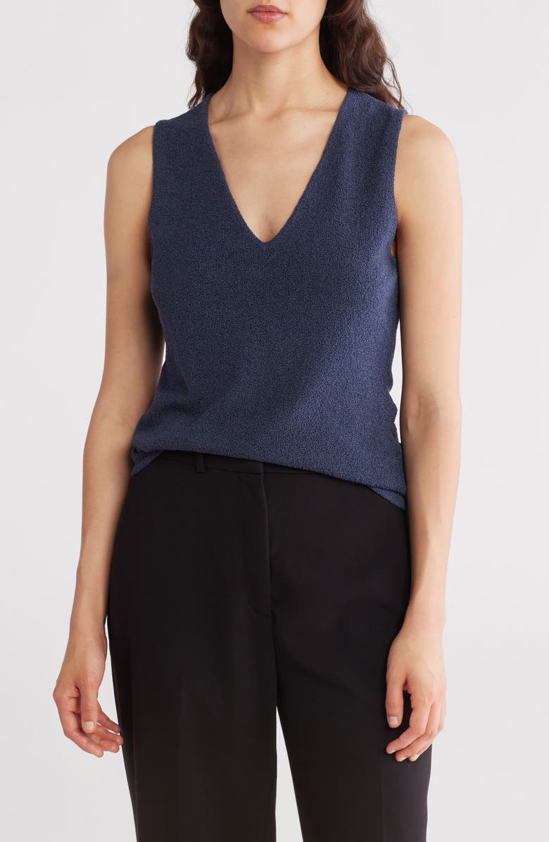 Theory Bouclé Silk Blend Tank, Main, color, 