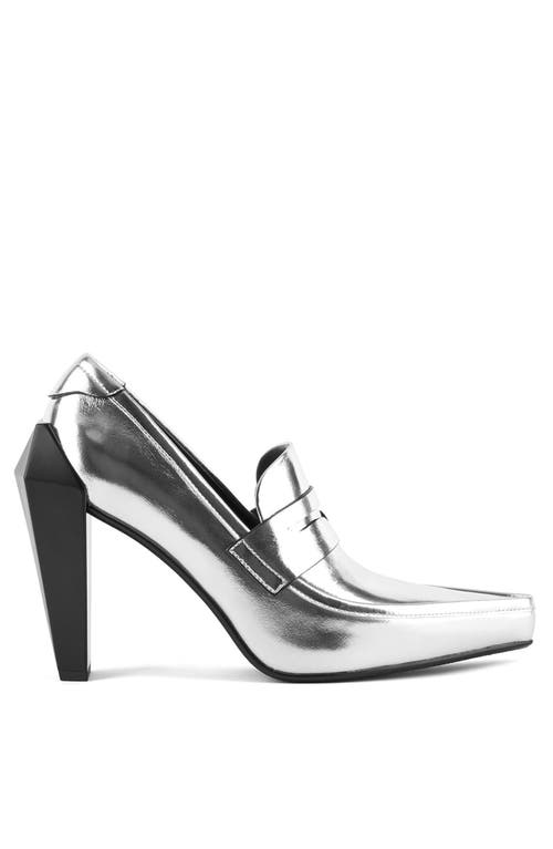 United Nude Gem Hi Loafer In Silver