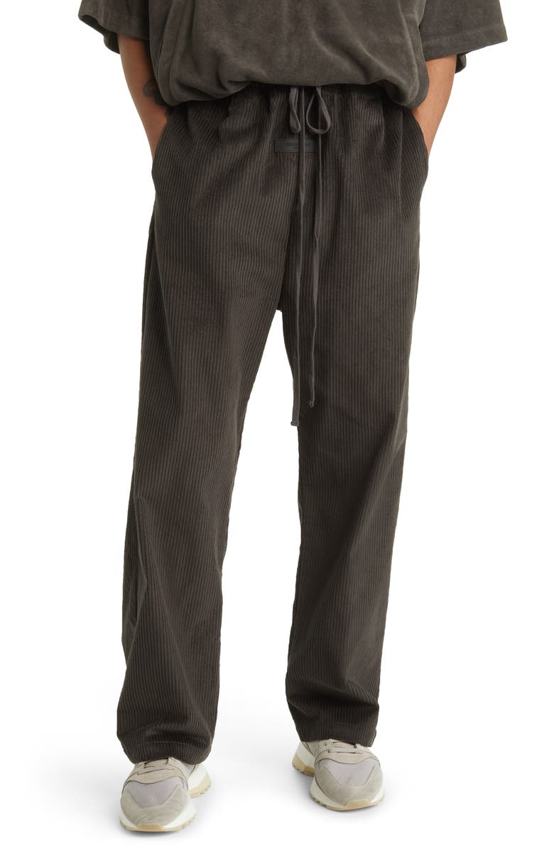 Fear of God Essentials Relaxed Cotton Corduroy Trousers, Main, color, 