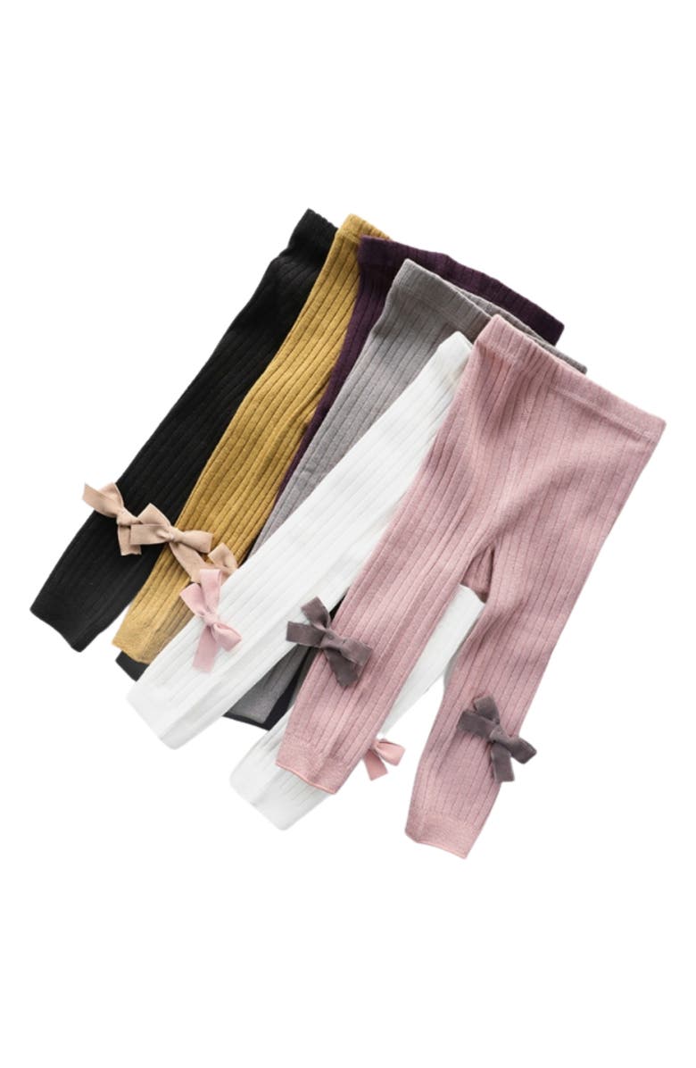 Ashmi & Co. Mila Knit Cotton Leggings, Alternate, color, Black