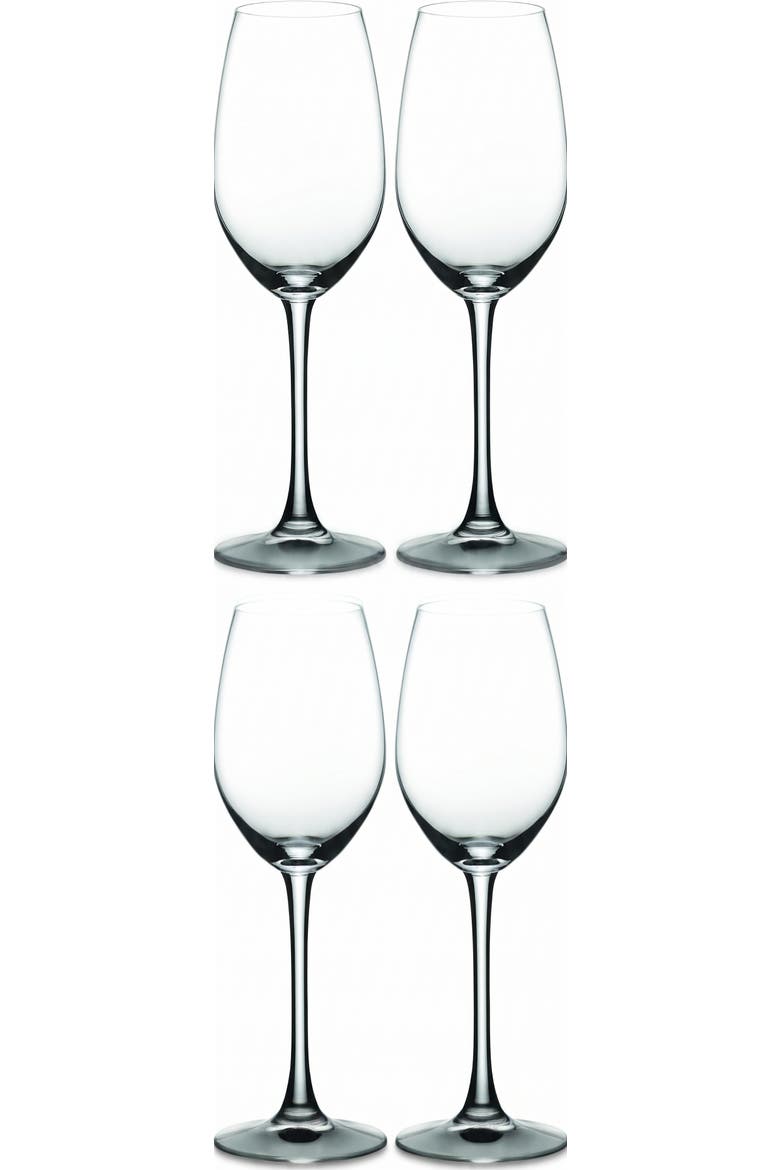 ViVino Set of 4 Champagne Glasses, 8.8oz, Main, color, Clear