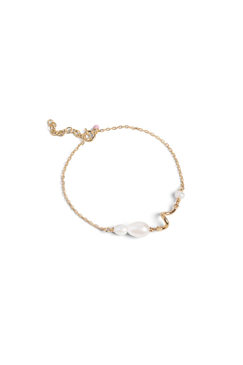 Pearlie Twist Bracelet, Main, color, Pearl
