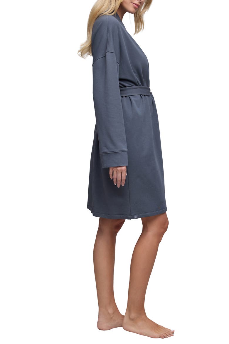 Brushed Luxe Lounge Robe, Alternate, color, SLATE BLUE