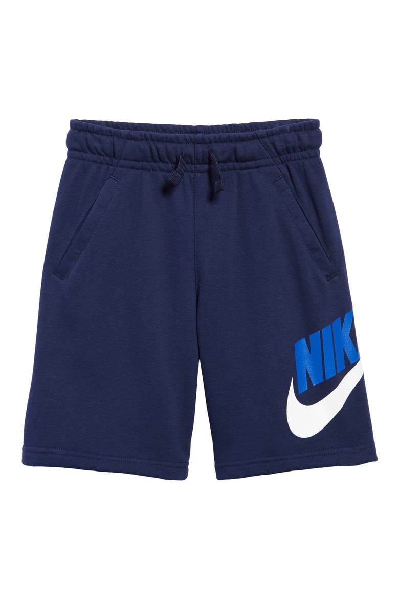 Kids' Sportswear Club Athletic Shorts, Main, color, MIDNIGHT NAVY