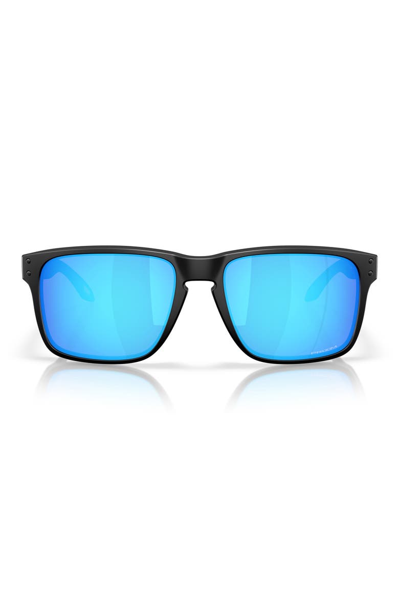 61mm Rectangular Sunglasses, Main, color, MATTE BLACK