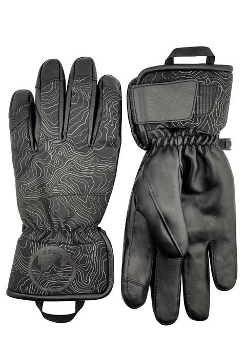 Waterproof Ergo Grip Leather Palm Snow Gloves