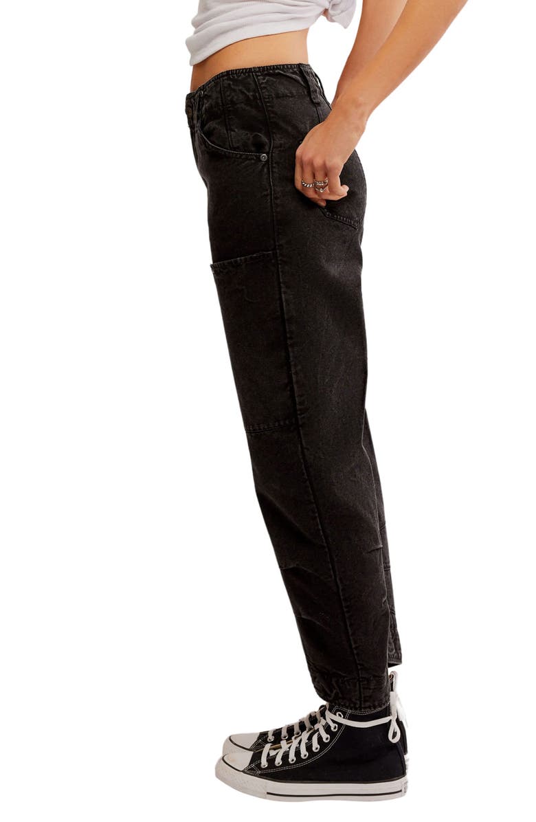 Free People Supersonic High Waist Slim Crop Jeans, Alternate, color,