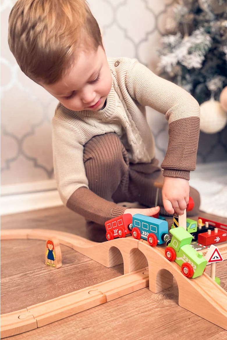 Figure of Eight Train Set, Alternate, color, Multicoloured