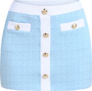 L'AGENCE Coco Colorblock High Waist Cover-Up Skirt