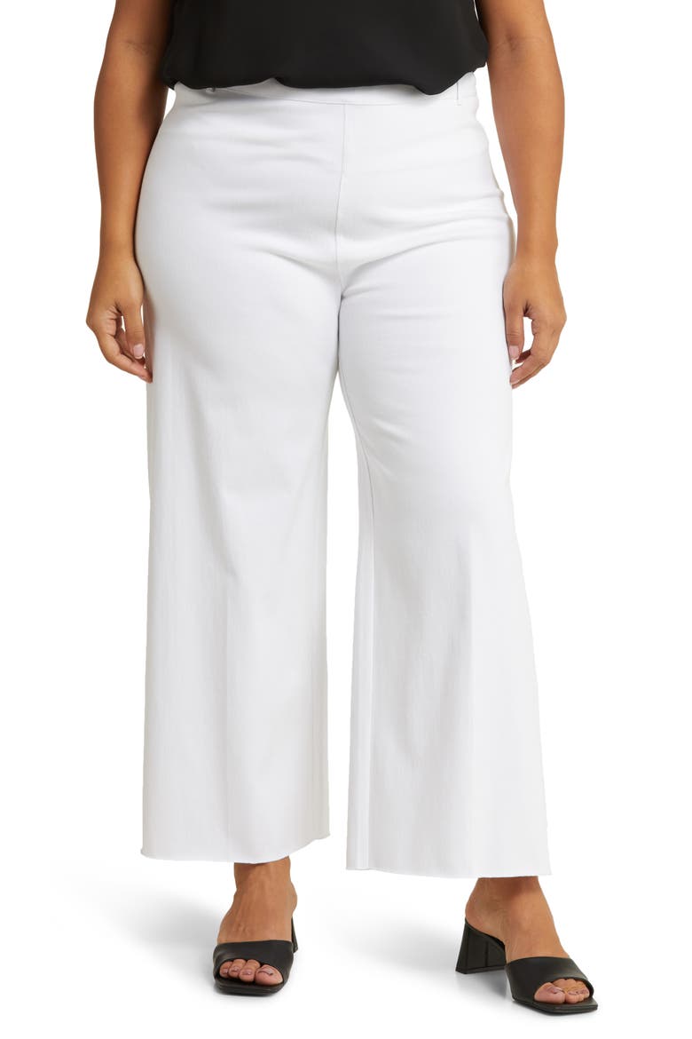 'Lyssentials Erin High Waist Wide Leg Pants, Main, color, WHITE