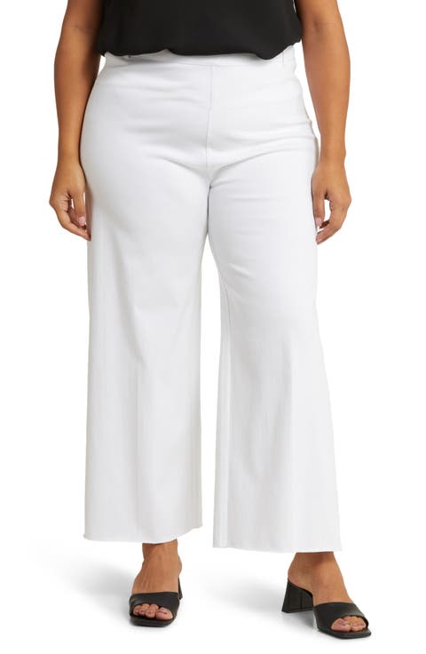 'Lyssentials Erin High Waist Wide Leg Pants (Plus)