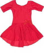 Leveret Girls Short Sleeve Skirted Leotard