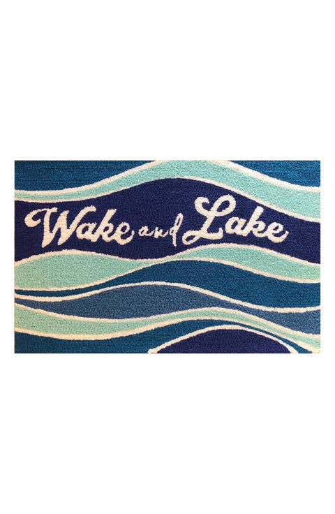 Wake & Lake Blue Doormat