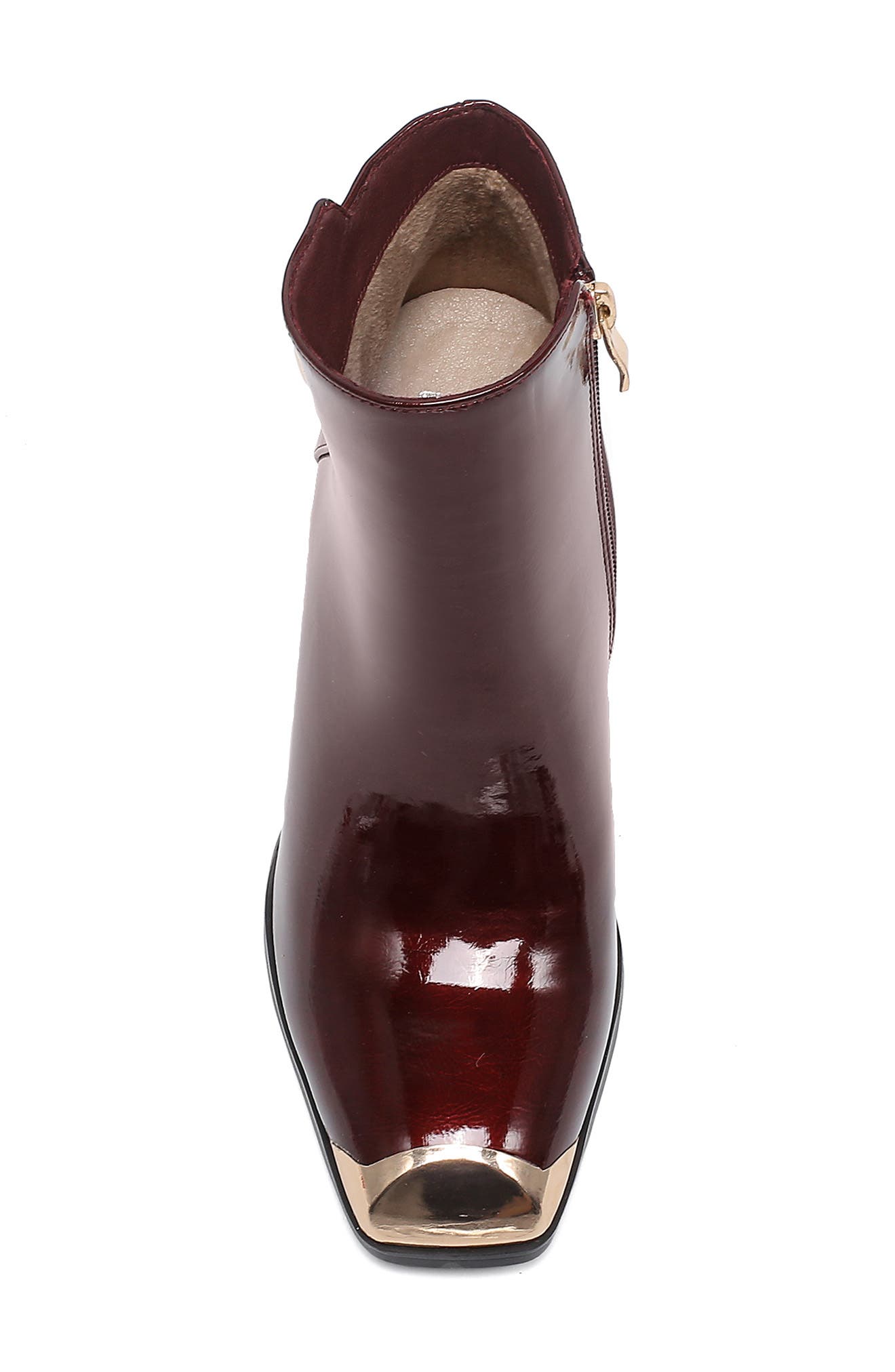 Frisco Cap Toe Bootie, Alternate, color, WINE